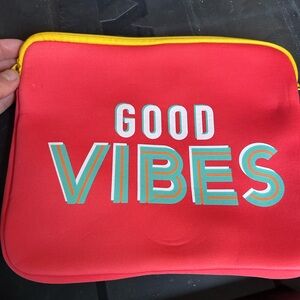 Orange ‘Good Vibes' Pouch